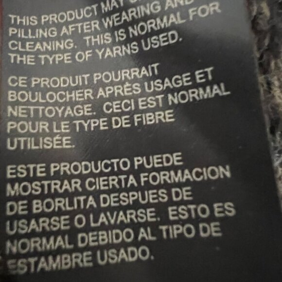 Tommy Hilfiger Gray Full Zip Fisherman Cable Knit Cardigan Sweater Jacket Size S - Picture 8 of 9